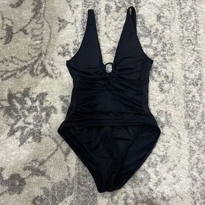 COPY - Lauren by Ralph Lauren Black One Piece Swim